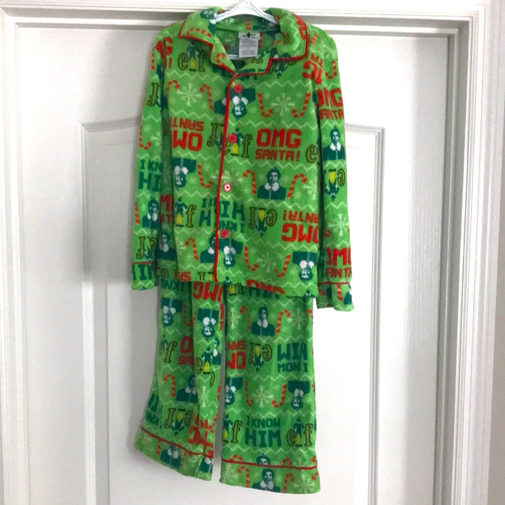 Elf pajamas.